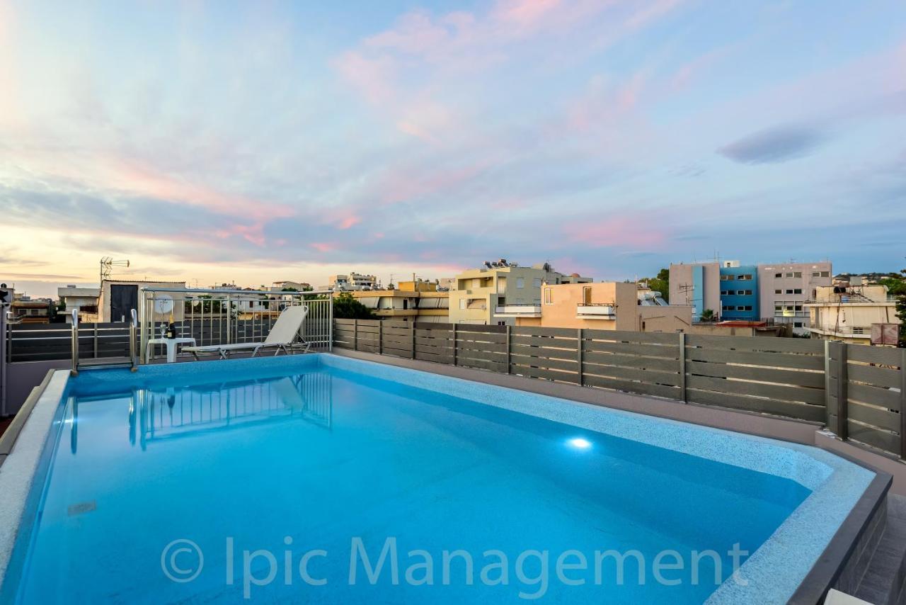 City Center Apartment With Rooftop Swimming Pool Ханья Экстерьер фото