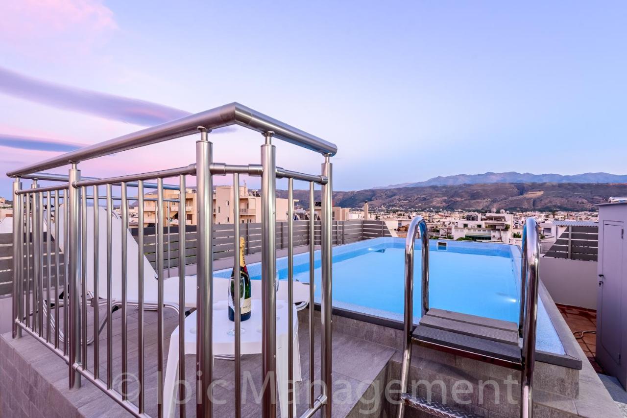 City Center Apartment With Rooftop Swimming Pool Ханья Экстерьер фото